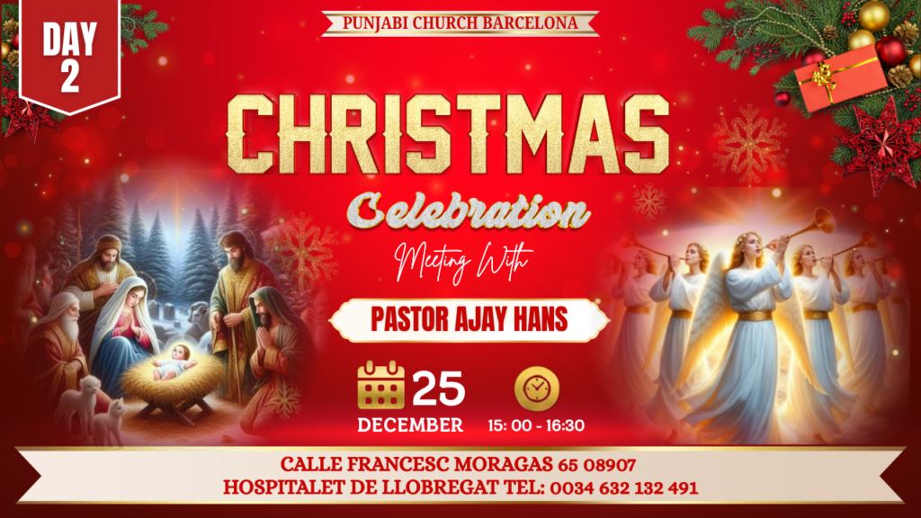 Christmas celebration punjabi church barcelona