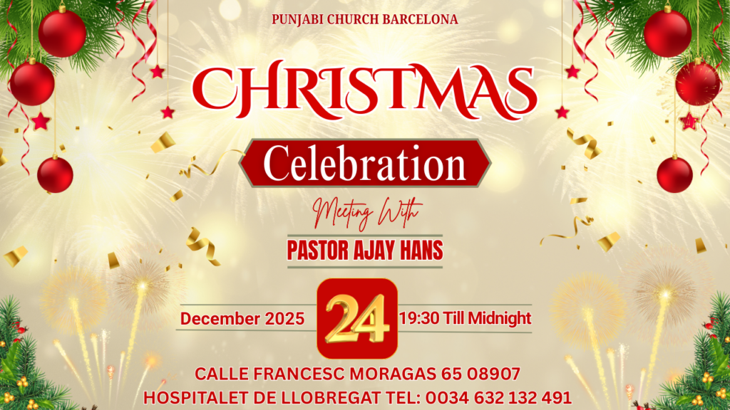 Christmas celebration punjabi church barcelona